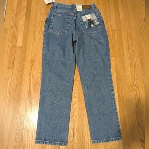 Deadstock Vintage Jones Sport High Waisted Mom Jeans Light Wash 8